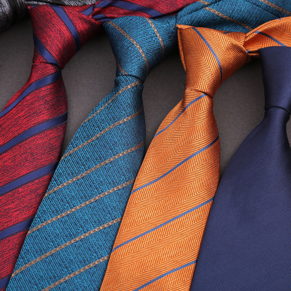 Business Casual Large 8cm Men' - огляд і ціна Silk Tie Striped