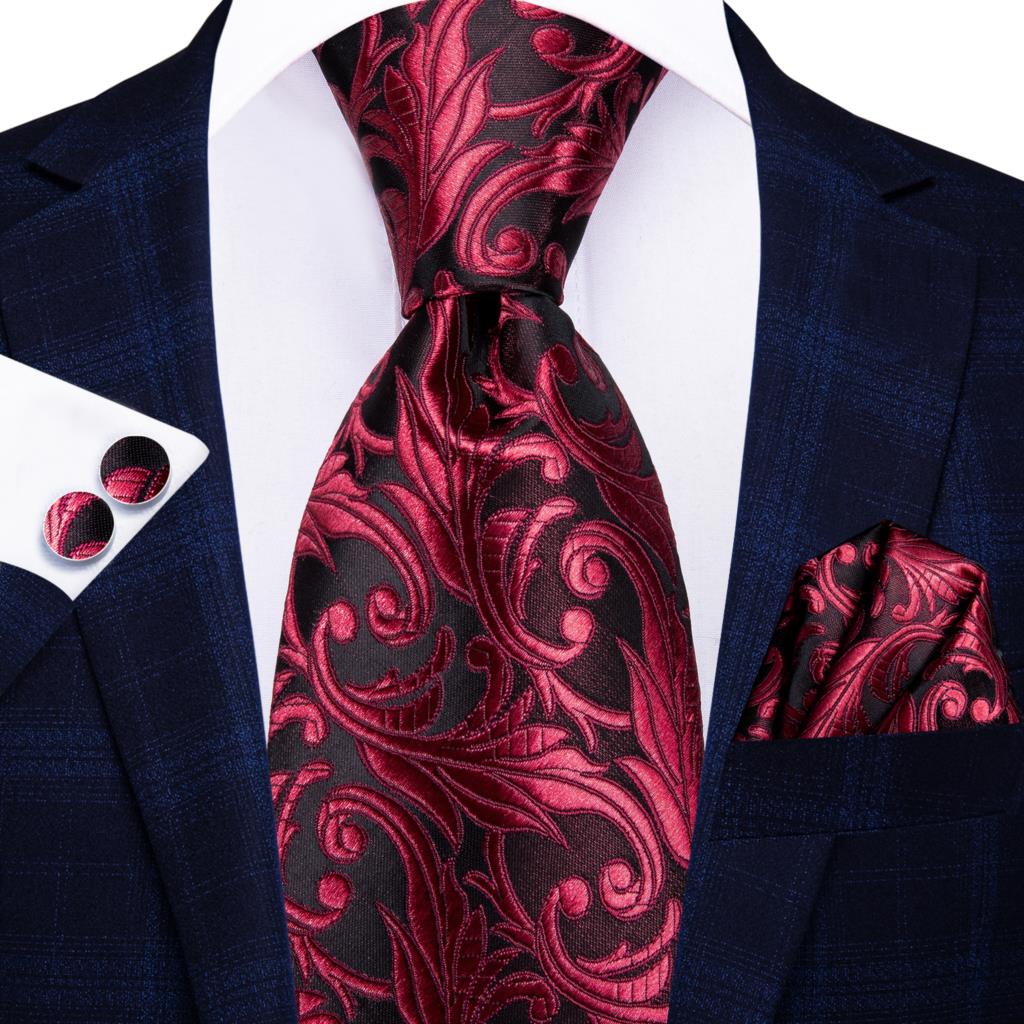 Hi-Tie Designer Striped Burgun - огляд і ціна Silk Tie Striped