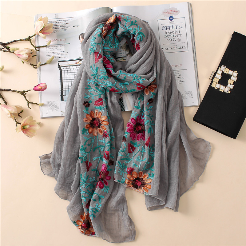 2026 Plain Embroider Floral Vi - огляд і ціна Bandana Cotton