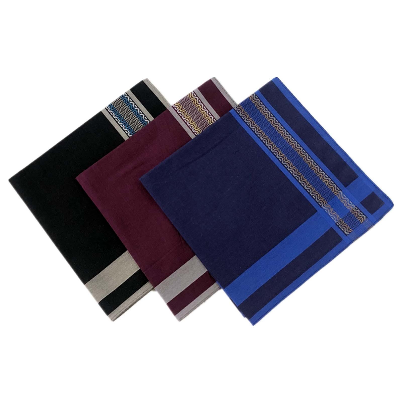 6 Pieces Dark Plaid Handkerchi - огляд і ціна Handkerchief Cotton Men