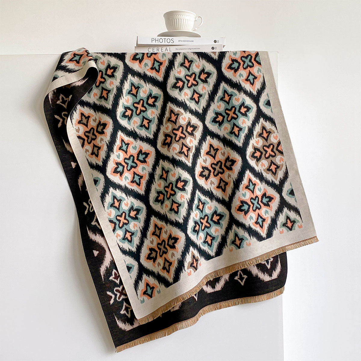Women Reversible Imitation Cas - огляд і ціна Woven Scarf Blanket