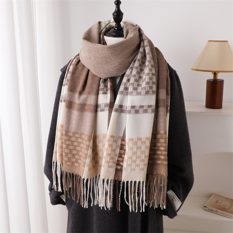 Luxury Brand Cashmere Women Pl - огляд і ціна Woven Scarf Blanket