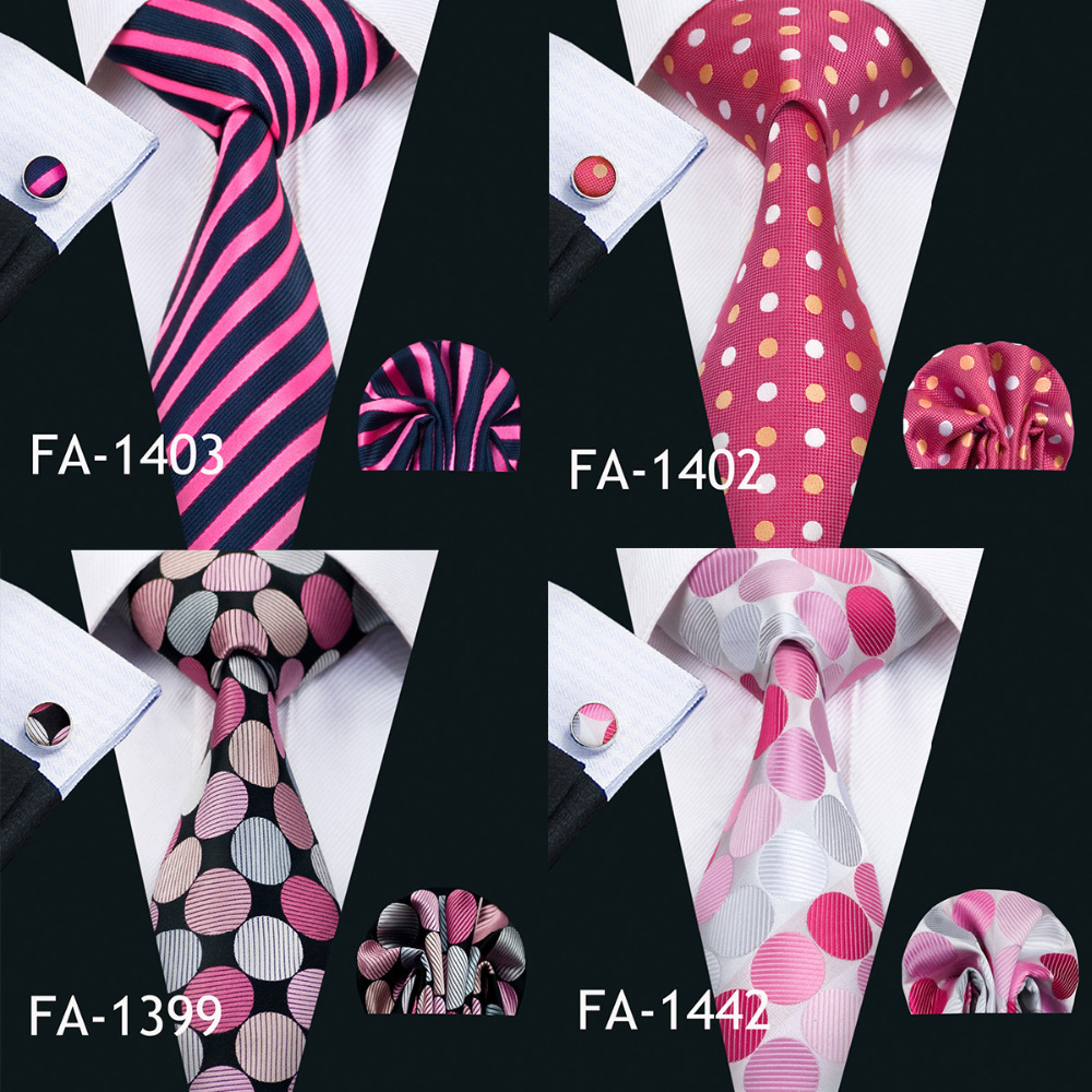 Barry.Wang New Pink Tie For We - огляд і ціна Silk Tie Striped