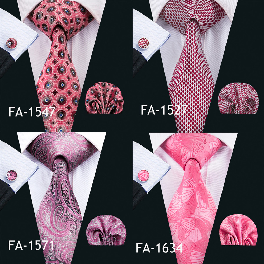 Barry.Wang New Pink Tie For We - огляд і ціна Silk Tie Striped
