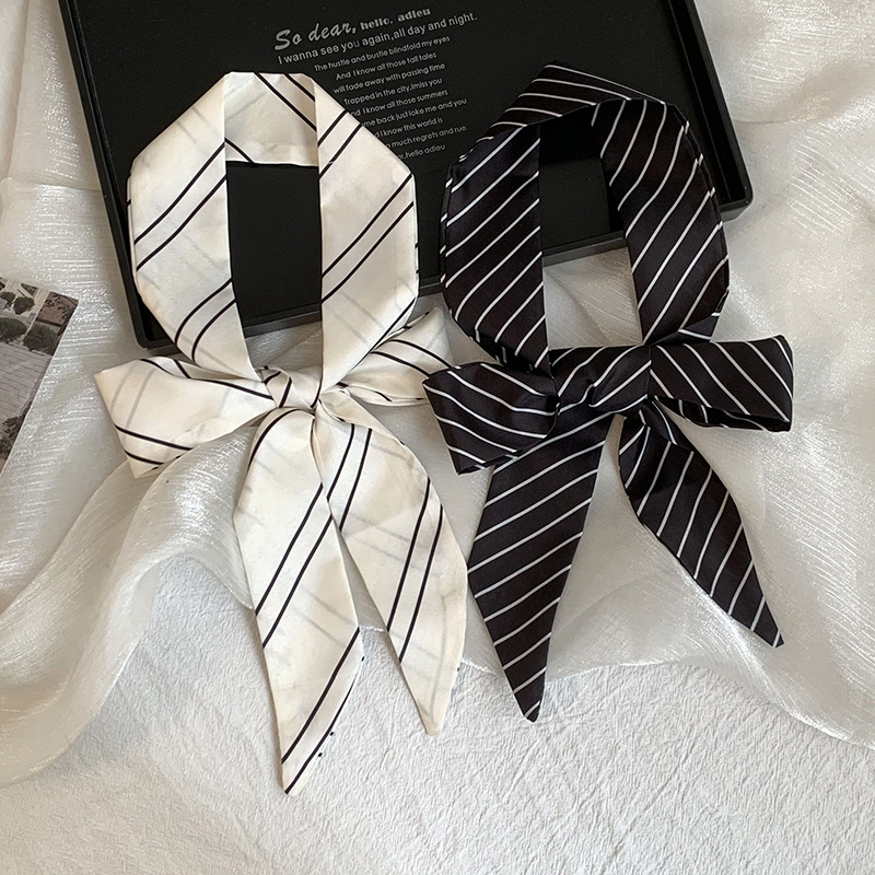 Summer new striped silk scarf  - огляд і ціна Silk Tie Striped