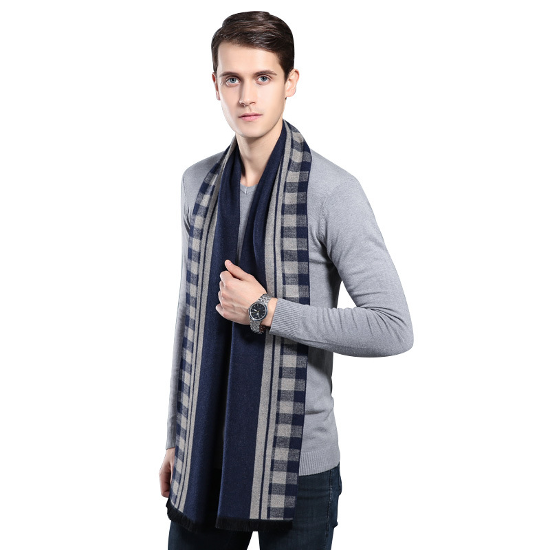 Designer Brand Plaid Men Scarv - огляд і ціна Muffler Men Wool