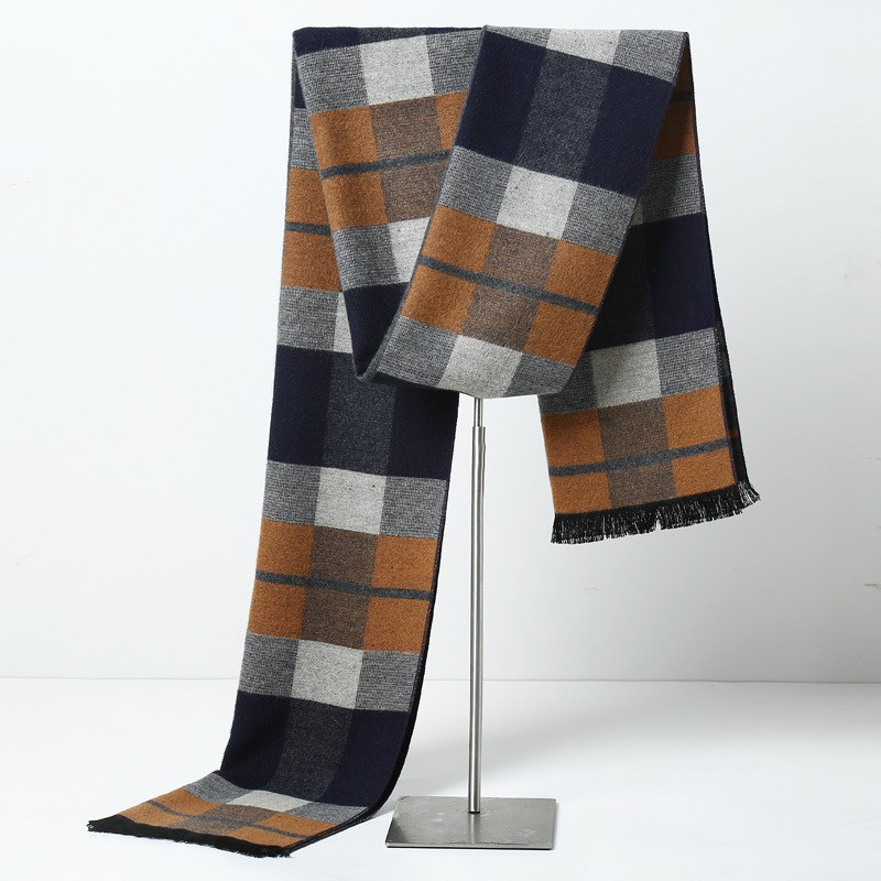 Designer Brand Plaid Men Scarv - огляд і ціна Muffler Men Wool