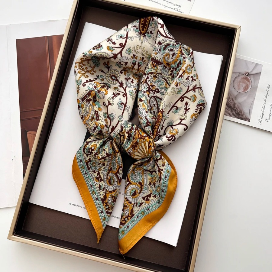 2025 Silk Shawl Square Scarf F - огляд і ціна Bandana Cotton
